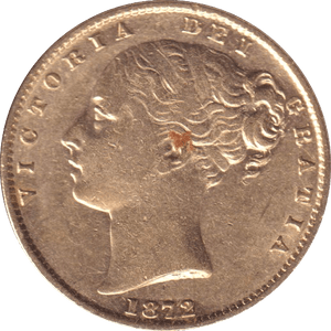 1872 GOLD SOVEREIGN ( GVF ) - SOVEREIGN - Cambridgeshire Coins