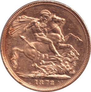 1872 GOLD SOVEREIGN ( UNC ) - SOVEREIGN - Cambridgeshire Coins