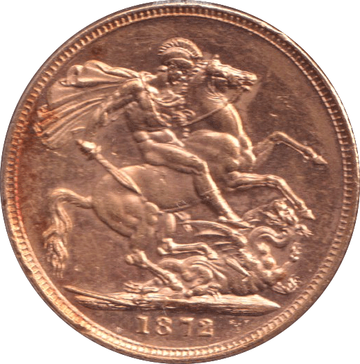 1872 GOLD SOVEREIGN ( UNC ) - SOVEREIGN - Cambridgeshire Coins