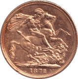 1872 GOLD SOVEREIGN ( UNC ) - SOVEREIGN - Cambridgeshire Coins