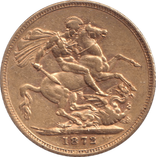 1872 GOLD SOVEREIGN ( VF ) - SOVEREIGN - Cambridgeshire Coins