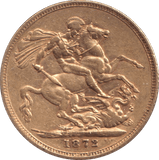 1872 GOLD SOVEREIGN ( VF ) - SOVEREIGN - Cambridgeshire Coins