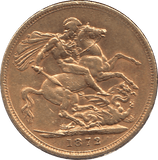 1872 GOLD SOVEREIGN ( VF ) - SOVEREIGN - Cambridgeshire Coins
