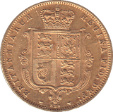 1872 HALF SOVEREIGN ( GVF ) - HALF SOVEREIGN - Cambridgeshire Coins