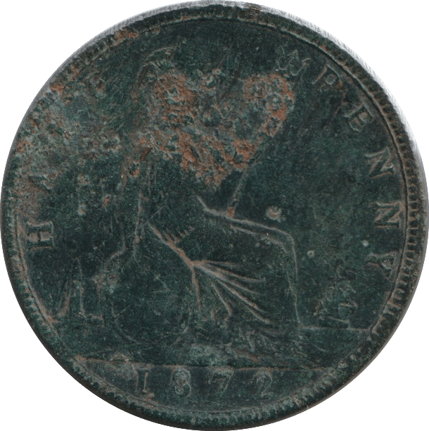 1872 HALFPENNY ( FAIR ) - HALFPENNY - Cambridgeshire Coins