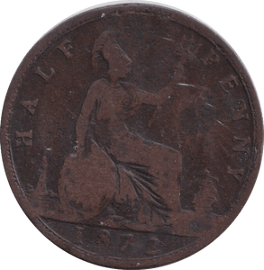 1872 HALFPENNY ( NF ) - HALFPENNY - Cambridgeshire Coins