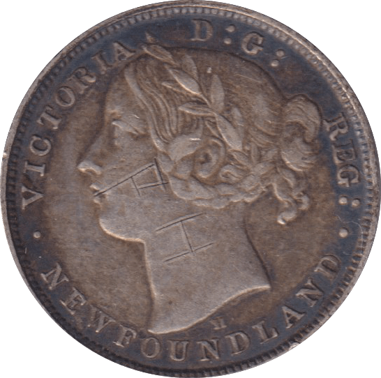 1872 NEWFOUNDLAND 20 CENTS - WORLD COINS - Cambridgeshire Coins