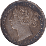 1872 NEWFOUNDLAND 20 CENTS - WORLD COINS - Cambridgeshire Coins