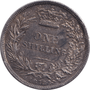 1872 ONE SHILLING ( EF ) - HALFPENNY - Cambridgeshire Coins