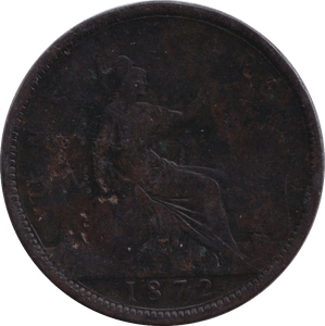 1872 PENNY ( FINE ) - PENNY - Cambridgeshire Coins