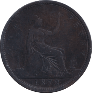 1872 PENNY ( FINE ) - PENNY - Cambridgeshire Coins