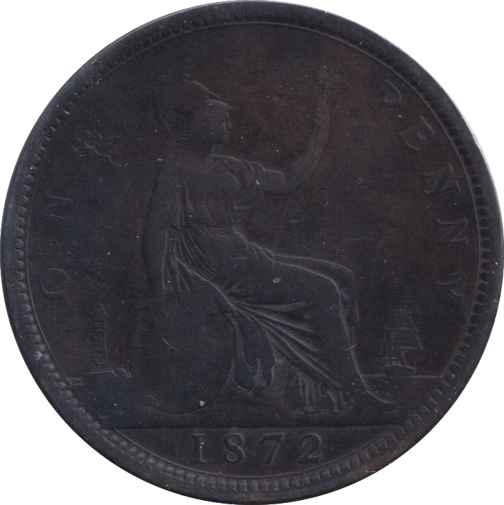 1872 PENNY ( FINE ) - PENNY - Cambridgeshire Coins