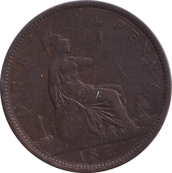 1872 PENNY ( VF ) - PENNY - Cambridgeshire Coins