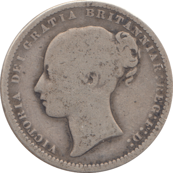1872 SHILLING DIE 2 ( NF ) - SHILLING - Cambridgeshire Coins