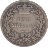 1872 SHILLING DIE 2 ( NF ) - SHILLING - Cambridgeshire Coins
