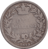 1872 SHILLING ( FAIR ) 2 - SHILLING - Cambridgeshire Coins
