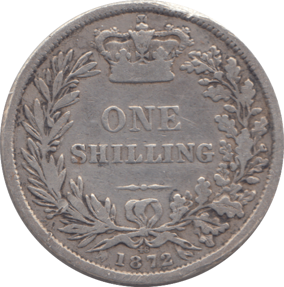 1872 SHILLING ( FINE ) - SHILLING - Cambridgeshire Coins
