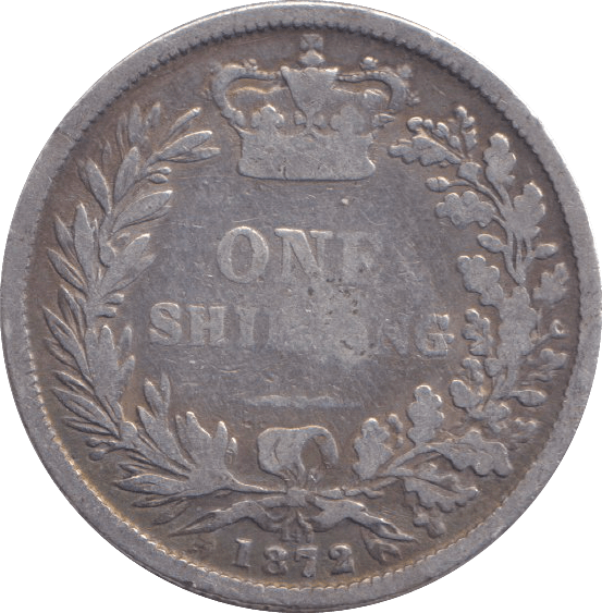 1872 SHILLING ( FINE ) - SHILLING - Cambridgeshire Coins