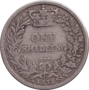 1872 SHILLING ( GF ) - SHILLING - Cambridgeshire Coins