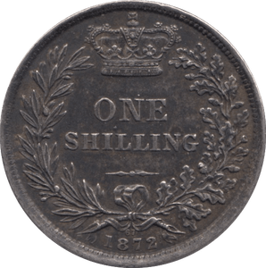 1872 SHILLING ( GVF ) DIE 67 - SHILLING - Cambridgeshire Coins