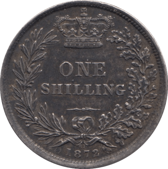1872 SHILLING ( GVF ) DIE 67 - SHILLING - Cambridgeshire Coins