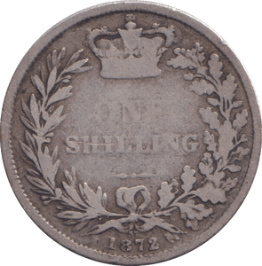 1872 SHILLING ( NF ) 1 - SHILLING - Cambridgeshire Coins