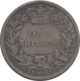 1872 SHILLING ( NF ) - SHILLING - Cambridgeshire Coins