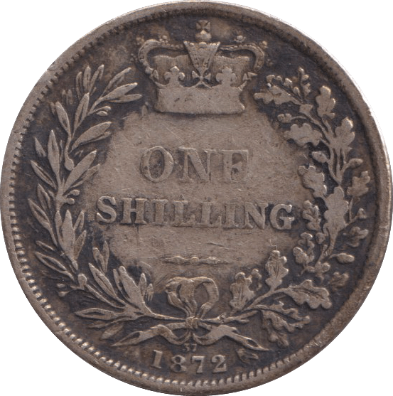 1872 SHILLING ( NF ) - SHILLING - Cambridgeshire Coins