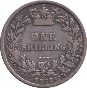 1872 SHILLING ( NF ) - SHILLING - Cambridgeshire Coins