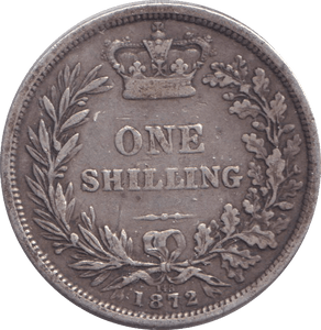 1872 SHILLING ( VF ) - SHILLING - Cambridgeshire Coins