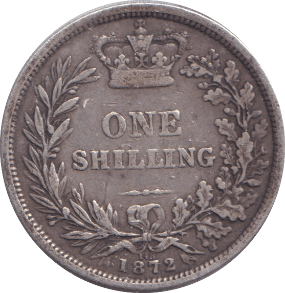 1872 SHILLING ( VF ) - SHILLING - Cambridgeshire Coins