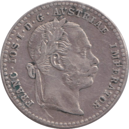 1872 SILVER 10 KREUZER AUSTRIA - SILVER WORLD COINS - Cambridgeshire Coins