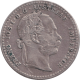 1872 SILVER 10 KREUZER AUSTRIA - SILVER WORLD COINS - Cambridgeshire Coins