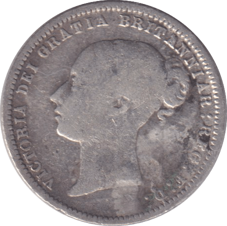 1872 SIXPENCE ( FINE ) - SIXPENCE - Cambridgeshire Coins