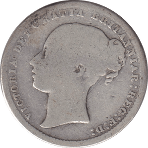 1872 SIXPENCE ( NF ) - SIXPENCE - Cambridgeshire Coins