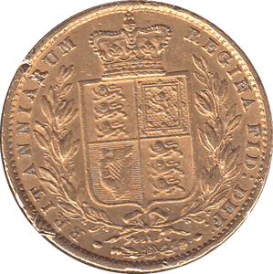 1872 SOVEREIGN DIE 61 ( VF ) - SOVEREIGN - Cambridgeshire Coins