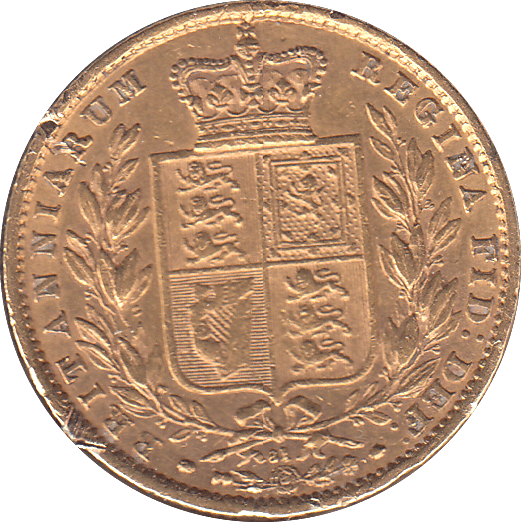 1872 SOVEREIGN DIE 61 ( VF ) - SOVEREIGN - Cambridgeshire Coins