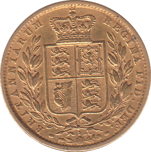 1872 SOVEREIGN DIE 7 ( VF ) - SOVEREIGN - Cambridgeshire Coins