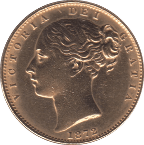 1872 SOVEREIGN ( EF ) DIE 22 - Sovereign - Cambridgeshire Coins