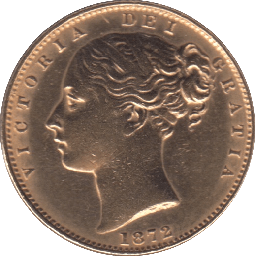 1872 SOVEREIGN ( EF ) DIE 22 - Sovereign - Cambridgeshire Coins