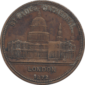 1872 ST PAULS MEDAL - WORLD COINS - Cambridgeshire Coins