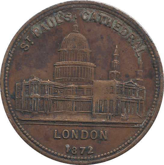 1872 ST PAULS MEDAL - WORLD COINS - Cambridgeshire Coins