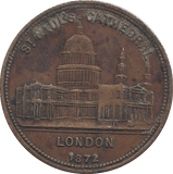 1872 ST PAULS MEDAL - WORLD COINS - Cambridgeshire Coins