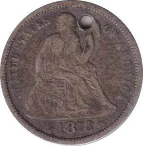 1873 DIME USA - WORLD COINS - Cambridgeshire Coins
