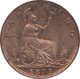 1873 FARTHING ( BU ) - FARTHING - Cambridgeshire Coins
