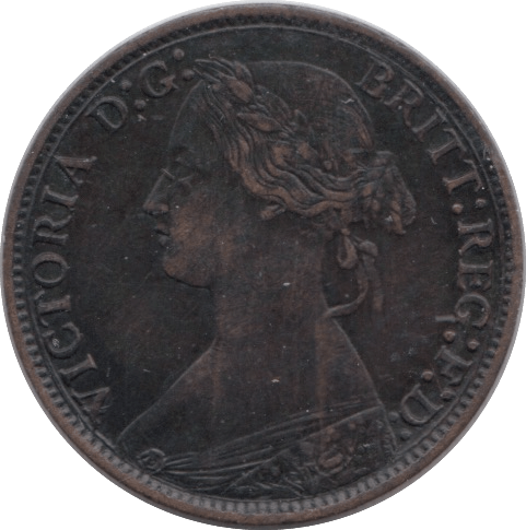1873 FARTHING ( FINE ) - Farthing - Cambridgeshire Coins