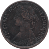 1873 FARTHING ( FINE ) - Farthing - Cambridgeshire Coins