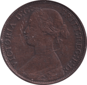 1873 FARTHING ( FINE ) - FARTHING - Cambridgeshire Coins