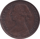 1873 FARTHING ( FINE ) - FARTHING - Cambridgeshire Coins
