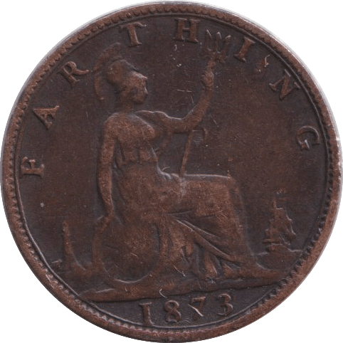 1873 FARTHING ( GF ) - FARTHING - Cambridgeshire Coins